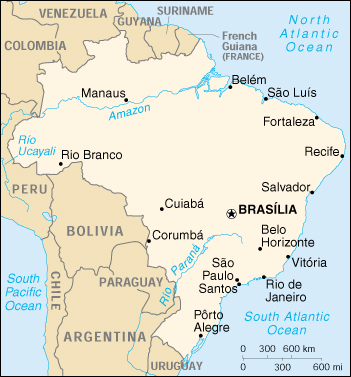 [Country map of Brazil]