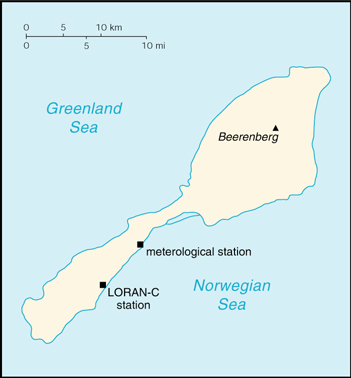 [Country map of Jan Mayen]