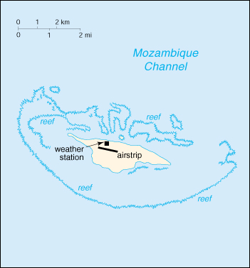 [Country map of Juan de Nova Island]