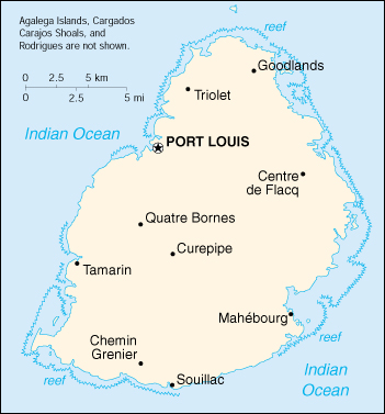 [Country map of Mauritius]