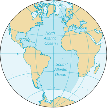 [Country map of Atlantic Ocean]
