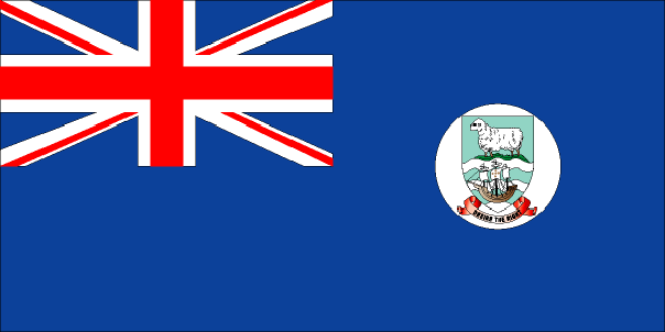 Flag of Falkland Islands (Islas Malvinas)