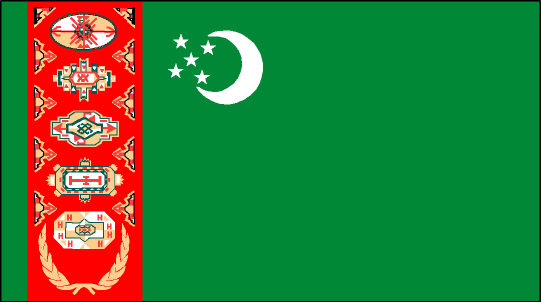 Flag of Turkmenistan