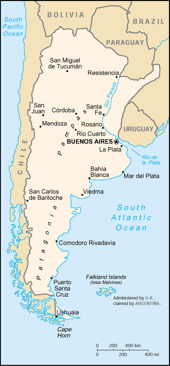 Map of Argentina