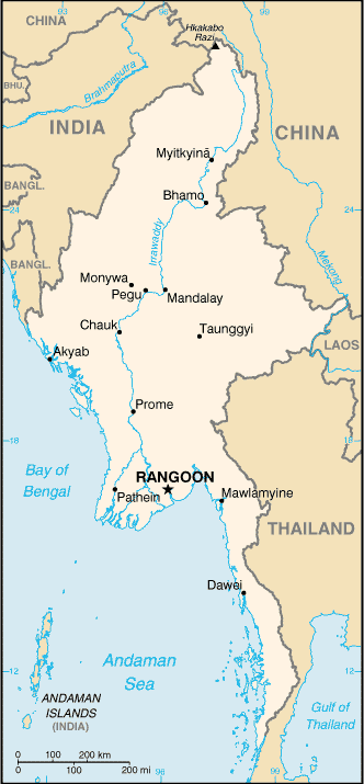 Map of Burma