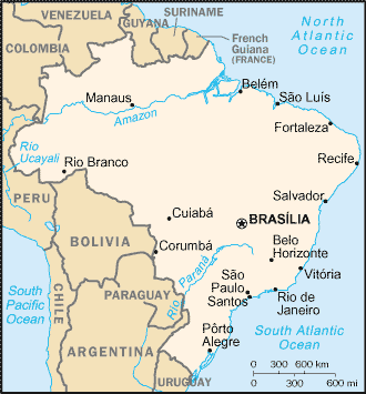 Map of Brazil