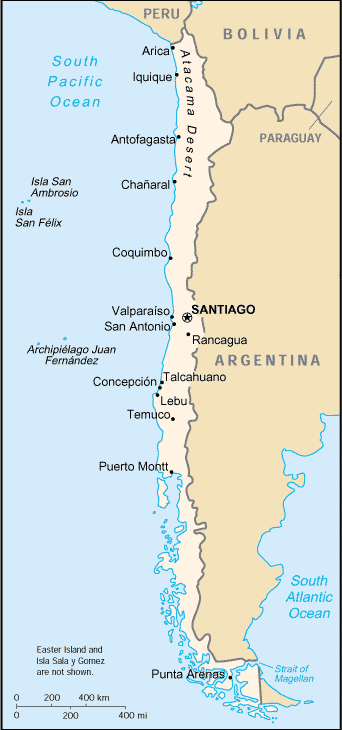Map of Chile
