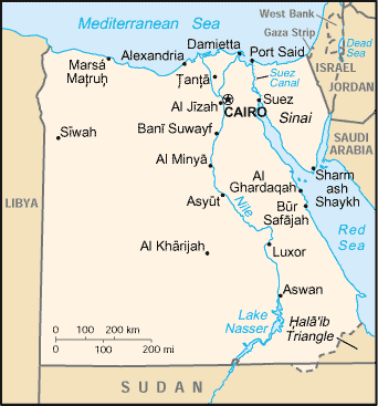 Map of Egypt