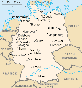 Map of Germany