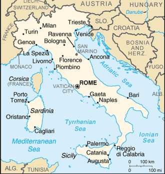 Map of Italy