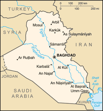 Map of Iraq