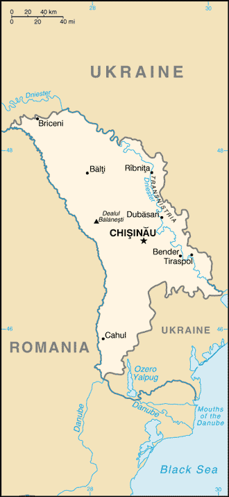 Map of Moldova