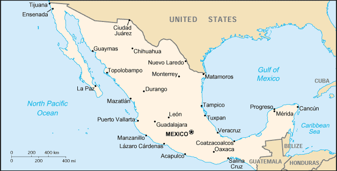 Map of Mexico
