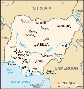 Map of Nigeria