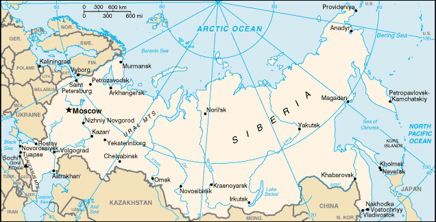 Map of Russia