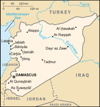 Map of Syria