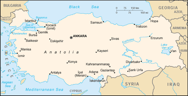 Map of Turkey