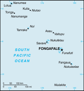 Map of Tuvalu