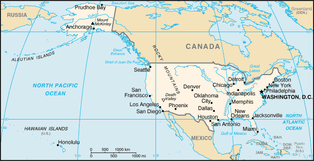 Map of United States