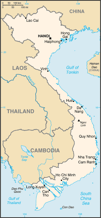 Map of Vietnam