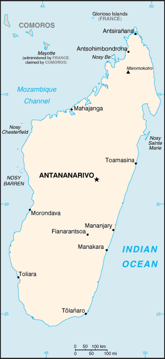 Map of Madagascar