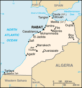 Map of Morocco