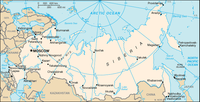 Map of Russia