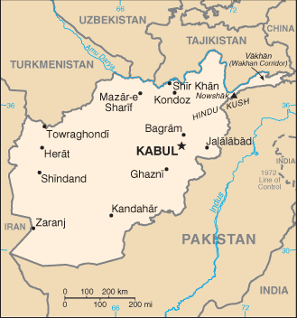 Map of Afghanistan