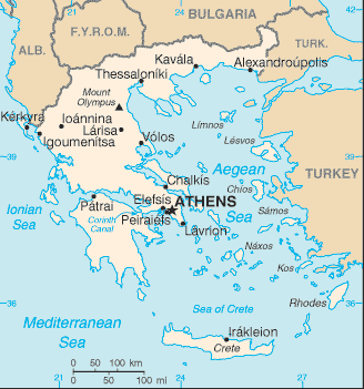 Map of Greece