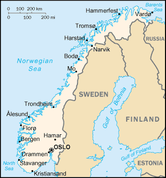 Map of Norway