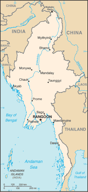 Map of Burma