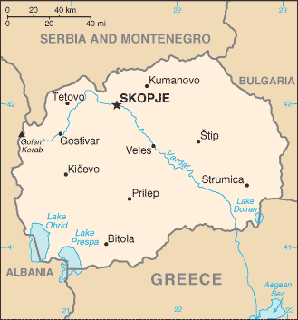 Map of Macedonia