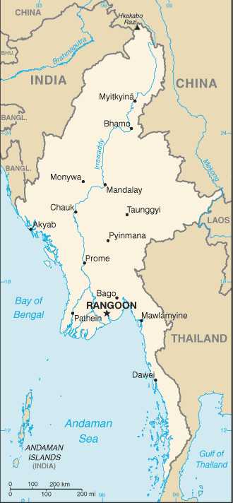 Map of Burma