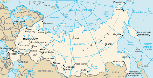 Map of Russia