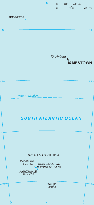 Map of Saint Helena