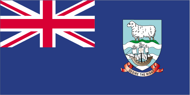 Flag of Falkland Islands (Islas Malvinas)