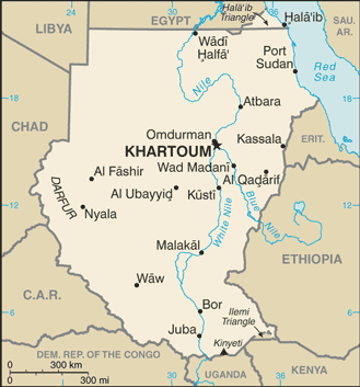 Map of Sudan