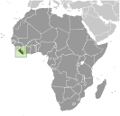 Location of Liberia