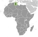 Location of Tunisia