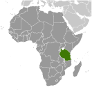 Location of Tanzania