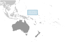 Location of Micronesia, Federated States of