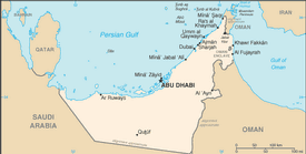 Map of United Arab Emirates