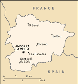 Map of Andorra