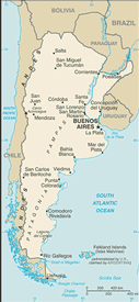 Map of Argentina