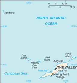 Map of Anguilla