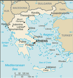 Map of Greece