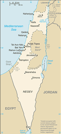 Map of Israel