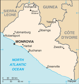 Map of Liberia