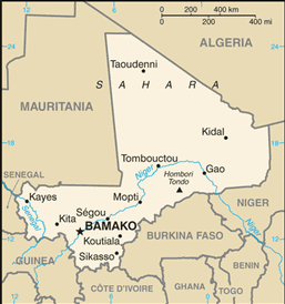 Map of Mali