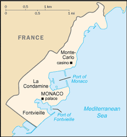 Map of Monaco